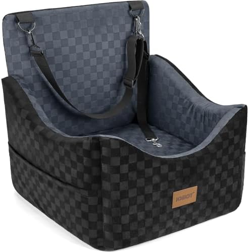 JOEJOY Elevated Dog Car Seat for Small/Medium Dogs up to 35 lbs, Memory Foam by JOEJOY