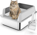 Suzzipaws Stainless Steel Cat Litter Box by Suzzipaws
