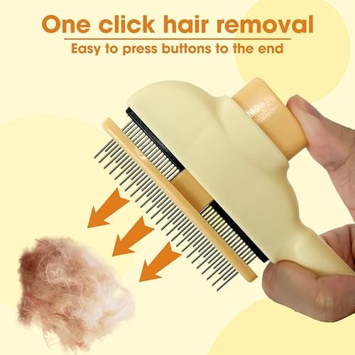 Cat Hair Brush & Dog Brush, Deshedding Brush - Image 2