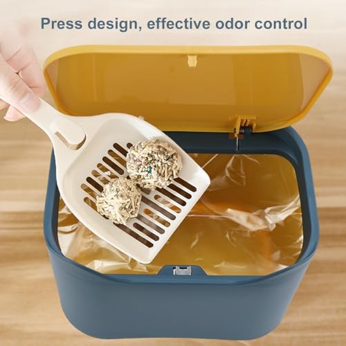 Mini Cat Litter Trash Can, Odor Control Litter Disposal Bin - Image 2