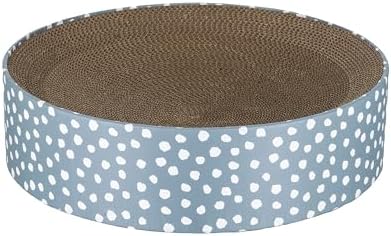 Kitty City Blue Dot Corrugate Scratcher Bed by KittyCity