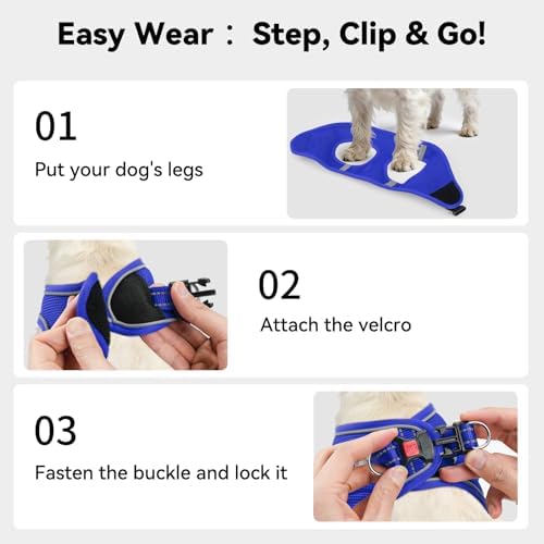 Joytale Step-in Dog Harness, Soft Breathable Mesh - Image 3