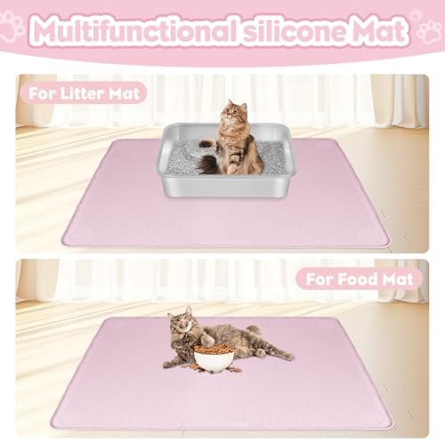 Silicone Cat Litter Mat for Litter Box 34”x22” Large Cat Mat - Image 6