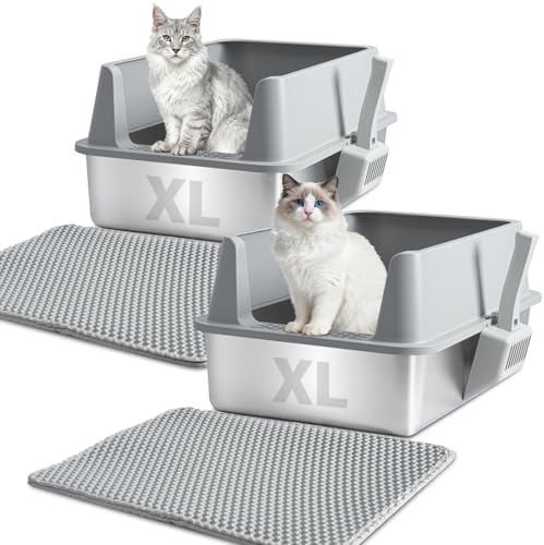 XL Stainless Steel Litter Box by Nyutu