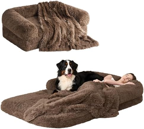 EHEYCIGA Orthopedic Foldable Human Dog Bed by EHEYCIGA