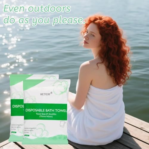 10 Pack Disposable Bath Towels Large 55"x27.5" Thick - Image 4