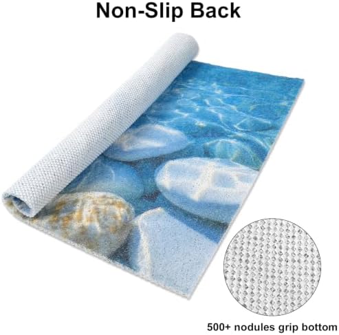 Square Shower Mat, Yonala 24 x 24 Inch Stylish Non Slip Shower Mats - Image 3