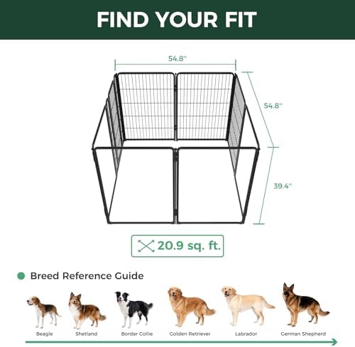 FXW AuraSpace Pro Acrylic & Wire Mesh Indoor Dog Playpen, 8 Panels - Image 6