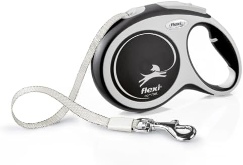 FLEXI® Comfort Nylon Tape Retractable Dog Leash, 26 ft by Flexi