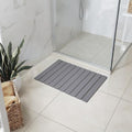 Meowoo Foldable Stone Bath Mat, 23.6"x15.3" Diatomaceous Earth Mat by MeowooOfficial