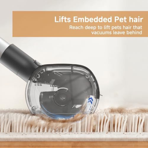Pet Hair Remover for Carpet, Carpet Sweeper - Image 2