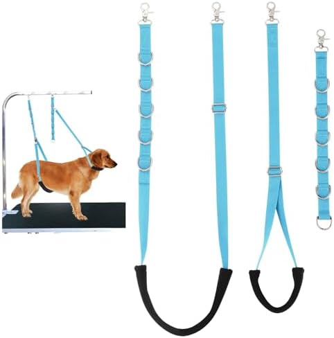 Dog Grooming Belly Straps Sky Blue Pet Grooming Supplies 3 Sets Professional by FURSDOLY