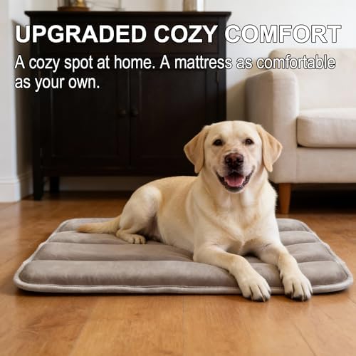 pobopobo Dog Crate Pad, Ultra Soft & Anti-Slip Kennel Mat, Secure Fit - Image 2