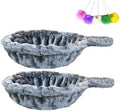 SHENGOCASE 2-Pack 13" Grey Cat Tree Tower Replacement Basket Lounger Hammock Bed by SHENGOCASE