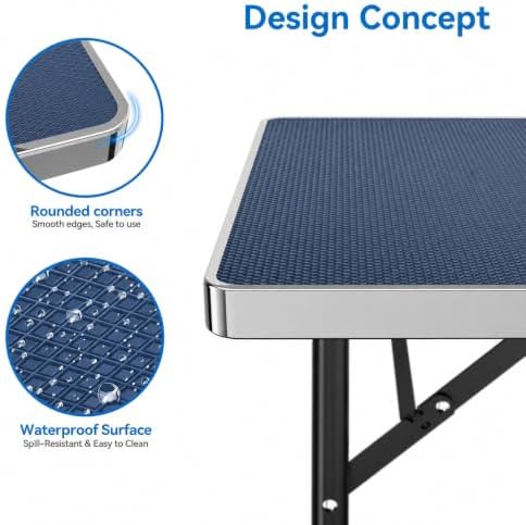 Dog Grooming Table with Arm Hammock & Nooses, 35.5" L×23.6" W x 30" H - Image 5
