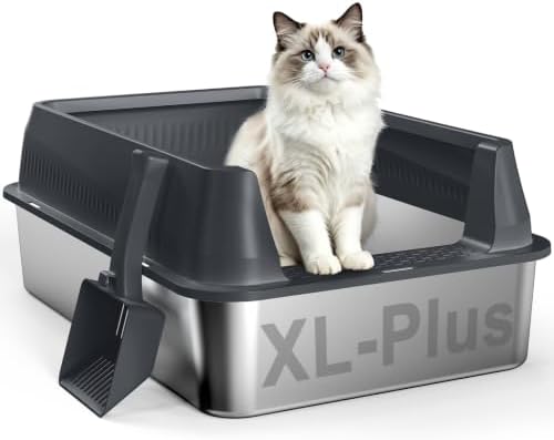 AIPERRO Stainless Steel Litter Box by AIPERRO