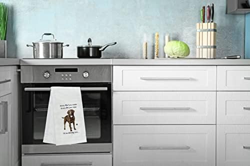 CHOCOLATE LABRADOR Kitchen Towels - Image 4