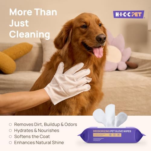 HICC PET Dog Wipes for Dogs & Cats, Individual Glove Packs - Image 3