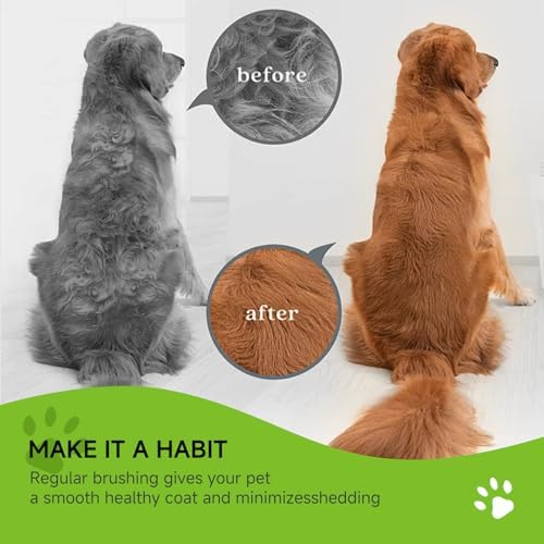 Deshedding Brush for Pets –Easy Hair Removal Tool，Dog Brush for - Image 4
