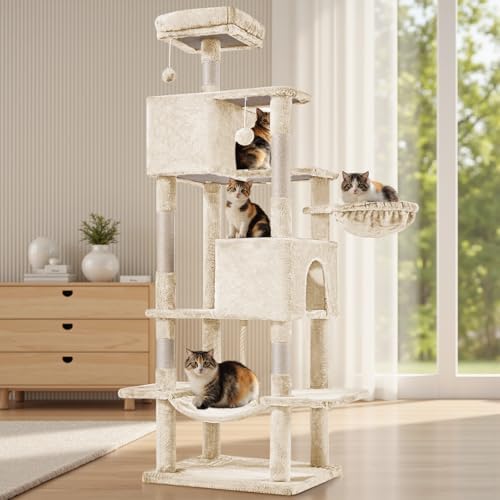 Large 66 Inch Cat Tree Tower by Aidoly
