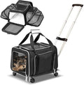 RUFF LIFE 101 Airline Approved Expandable Premium Pet Carrier on Wheels- Two by CozyCruiser