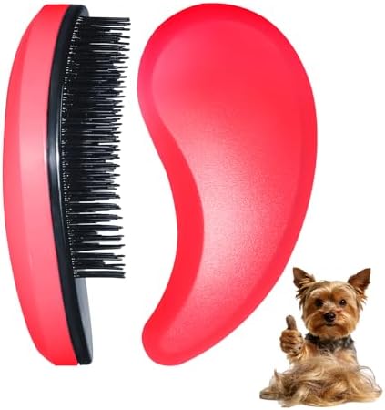 Small Dog Brush, Skin-friendly Soft Bristles by MAEELOU