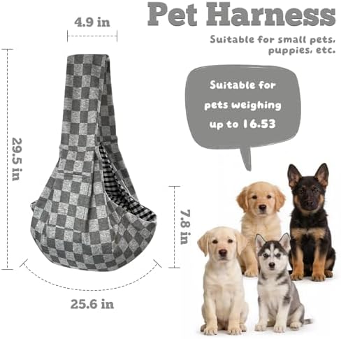 Dog Sling Carrier for Small Dogs and Cats 5–16 lbs, Puppy Carrier Sling - Image 5