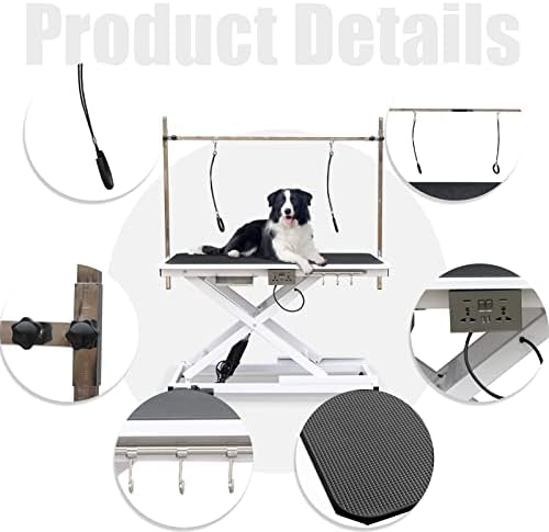 49.6” Professional Pet Grooming Table, Modern Style, Adjustable Height - Image 6
