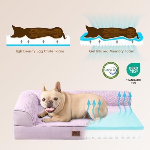 EHEYCIGA Orthopedic Dog Bed Medium Size, Memory Foam Dog Bed - Image 4