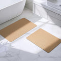 Bathroom Rugs Sets 2 Piece, Thin Bath Mat Absorbent Quick Dry, Machine Washable by HOMTEB