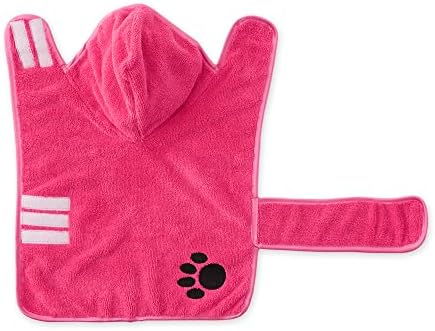 Bone Dry Pet Robe Collection, Embroidered Absorbent Microfiber Bath Robe - Image 3
