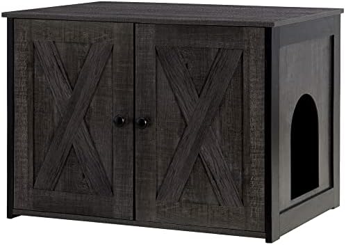 DWANTON Cat Litter Box Enclosure, Hidden Litter Box Furniture, 27.6 Inches by DWANTON