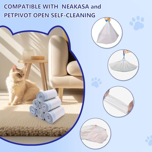 120 Count Cat Litter Box Bags for NeakasaM1 and Petpivot Autoscooper 11/12 - Image 3