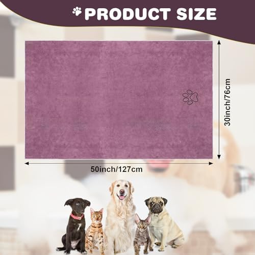 Chumia 4 Pcs Dog Towels for Drying, 30 x 50 Inch - Image 5