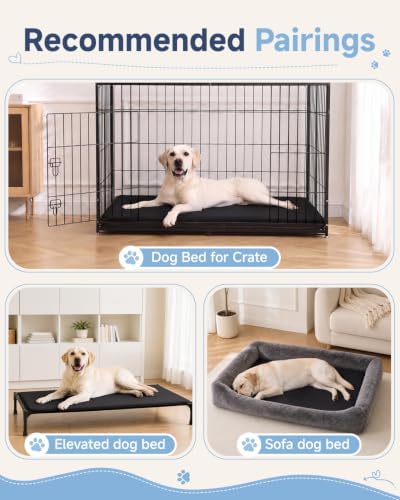 Dog Crate Pad Mat, Waterproof Wipeable Kennel Bed - Image 5