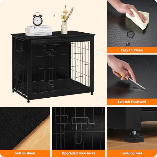 DWANTON 32.5" Dog Crate Furniture - Image 5
