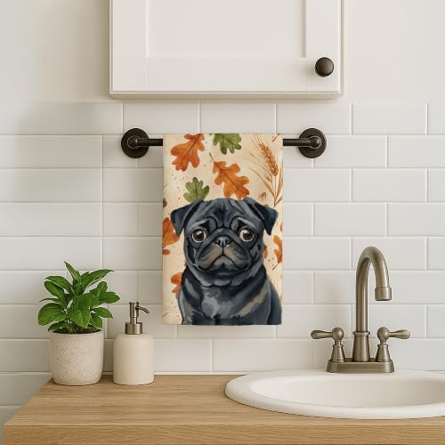 Caroline's Treasures Pug Dogs Kitchen Towel 15x25 in - Image 2