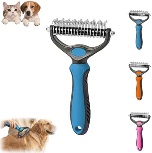 Pet Pro Grooming Tool, 2-in-1 Deshedding Dog Brush by uphrgmd