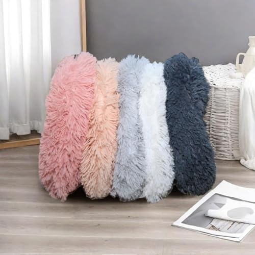 RICHRAIN Round Plush Cat Bed Insert Replacement Cat Tree Cushion - Image 6