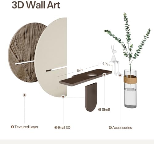 3D Textured Abstract Modern Minimalist Wall Art - Image 3