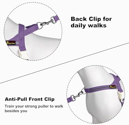Plutus Pet Cotton Dog Harness and Leash Set, Reflective and Soft Padded - Image 3