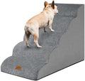 GoGoBunny Ramp Dog Stairs for High Beds 24.4" H, 5-Step Extra Wide Dog Slope by gogobunny