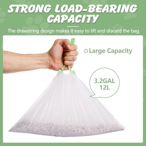 40 Count Litter Box Liners For Meowant Self-Cleaning Litter Box, 20 x 18 In - Image 3