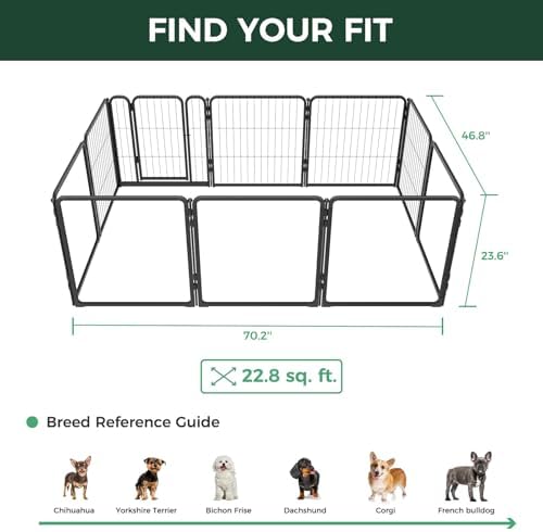 FXW AuraSpace Pro Acrylic & Wire Mesh Indoor Dog Playpen, 10 Panels - Image 6