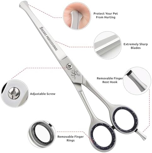 Dog Grooming Scissors, Hair Cutting Scissors, Straight - Image 4