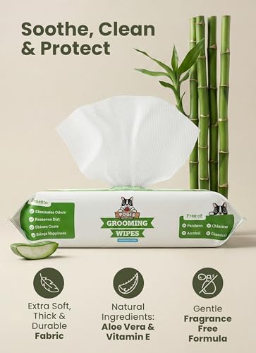 Pogi's Dog Grooming Wipes for Paws & Butt, Fragrance Free, 400 Wipes - Image 3