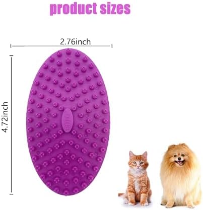 ROPO Double Sided Dog Bath Brush, Pet Grooming Tool - Image 3