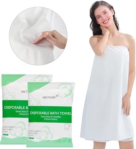 5 Pack Disposable Bath Towels Large 55"x27.5" Thick - Image 6