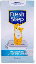 Fresh Step Drawstring Cat Litter Liners, 2.5 ft x 17 in, 15 Ct by FreshStep