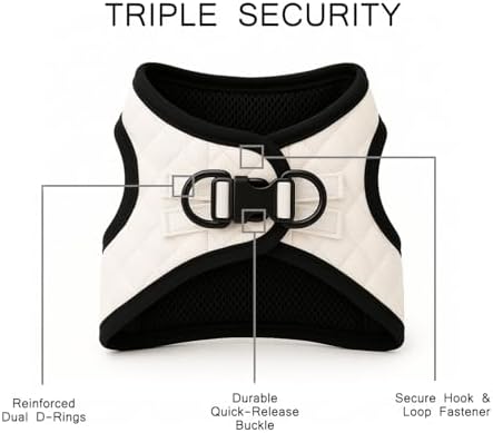 Step in Dog Harness, Lightweight Breathable Mesh Soft Padded Pet Vest, Vegan - Image 2